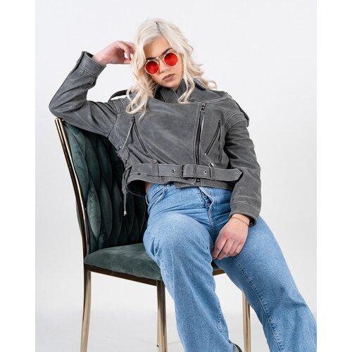 La Force Fashion ženska  braca premium kožna jakna BC-140 - siva Cene