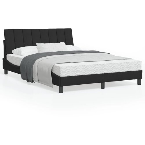 vidaXL Okvir za krevet s uzglavljem crni 140x190 cm baršunasti Cene