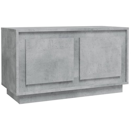 Maison Chic TV omarica - TV stojalo - Televizijska omarica betonsko siva 80x35x45 cm inženirski les, (21699559) Slike