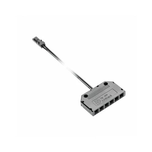 Kabel SA MINI AMP KONEKTOROM I RAZDELNIKOM 6 MESTA 2M 12V DC CRNI LZAKZ61210N Slike