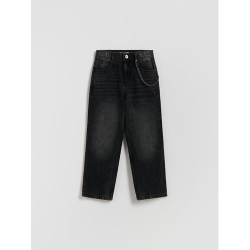 Reserved BOYS` JEANS TROUSERS & CHAIN - crno Cene