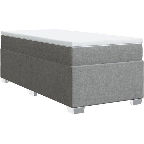 Maison Chic Box spring postelja - Vzmetna postelja z vzmetnico svetlo siv 100x200 cm blago SL3843, (21903512) Cene