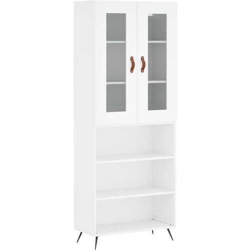 Maison Chic Visoka omara - Komoda - Predalnik bela 69,5x34x180 cm inženirski les, (21720607) Cene