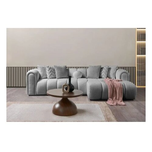 Atelier Del Sofa Ugaona sofa na razvlačenje N-Line Desna, 265 x 185 x 95 cm, Siva Cene