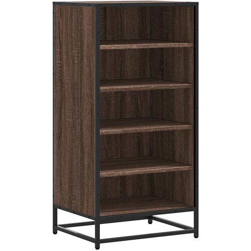 Maison Chic Stojalo za čevlje - Stojalo za obutev rjav hrast 48x38x97,5 cm inženirski les, (21777641) Slike