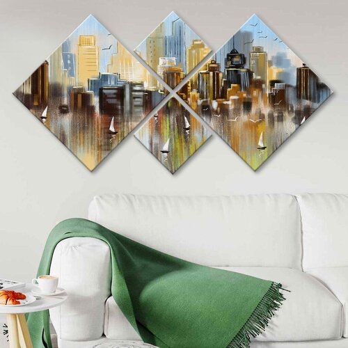 Wallity slika 4MDF1723744372, 60x115 cm, 4 dela Cene