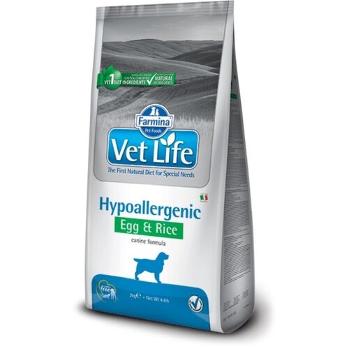 Vet Life hrana za pse formulisana da smanji neželjene reakcije na hranu, jaja i pirinač, 2kg Cene