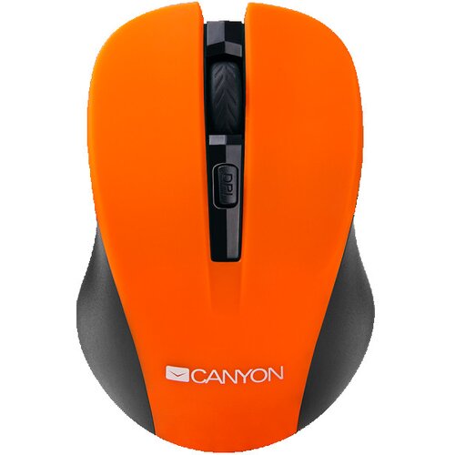 Canyon MW-1 2.4GHz wireless optical mouse with 4 buttons, DPI 80012001600, Orange, 103.5*69.5*35mm, 0.06kg ( CNE-CMSW1O ) Cene