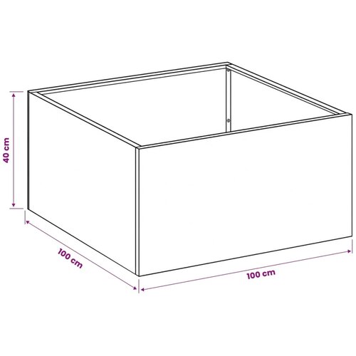  Vrtna saksija 2 kom. Maslinastozelena 100 x 100 x 40 cm - Maslinastozelena 100 x 100 x 40 cm 2 Slike