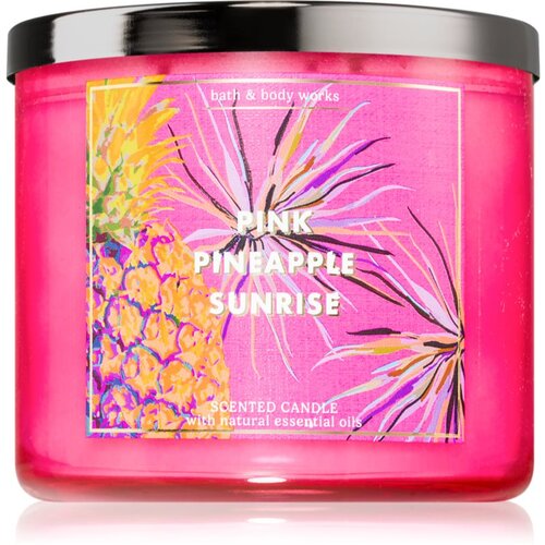 Bath &amp;amp; Body Works Pink Pineapple Sunrise mirisna svijeća 411 g Slike