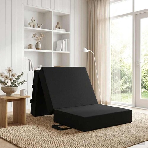 SOFA na razvlačenje 75 x 63 x 45 cm Crna Cijene