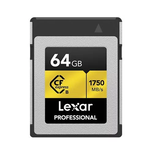 Lexar CFexpress 64GB Type B card, 1750MB/s read 1000MB/s write