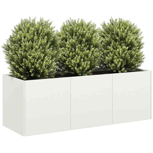 VidaXL Sadilica bijela 120x40x40 cm od hladno valjanog čelika Slike