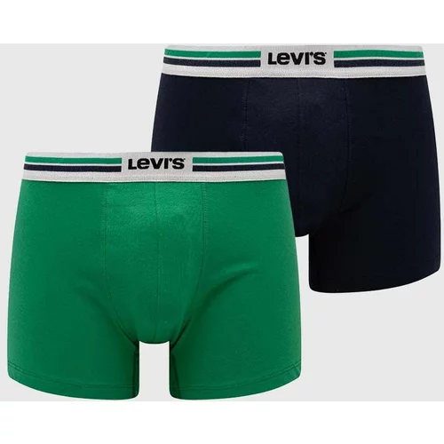Levi's Bokserice 2-pack za muškarce, boja: zelena