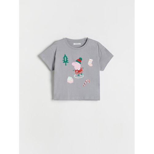 Reserved Majica kratkih rukava Peppa Pig - light grey Cijene