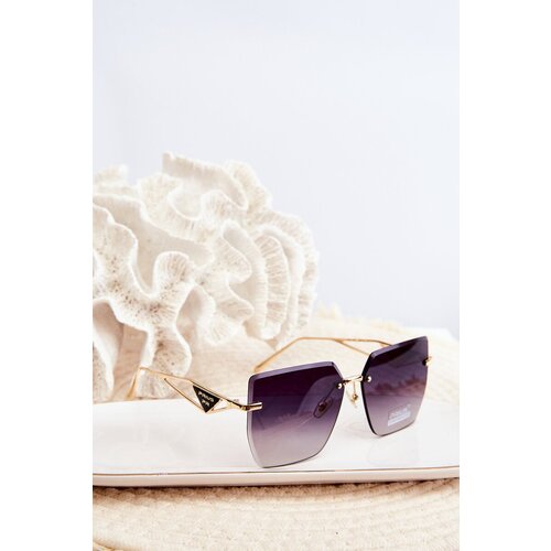 Kesi Women&amp;#039;s sunglasses with shaded lenses, black and gold Slike