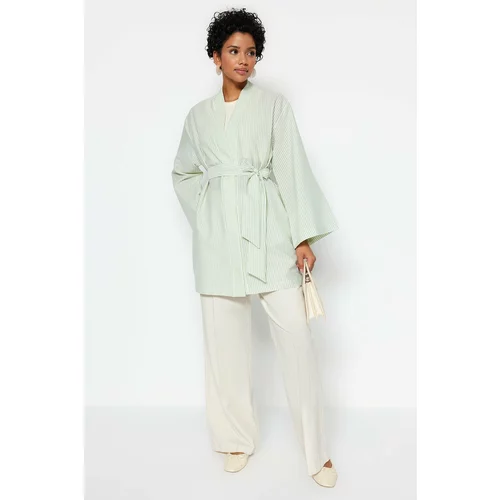 Trendyol Kimono & Kaftan - Green - Relaxed fit