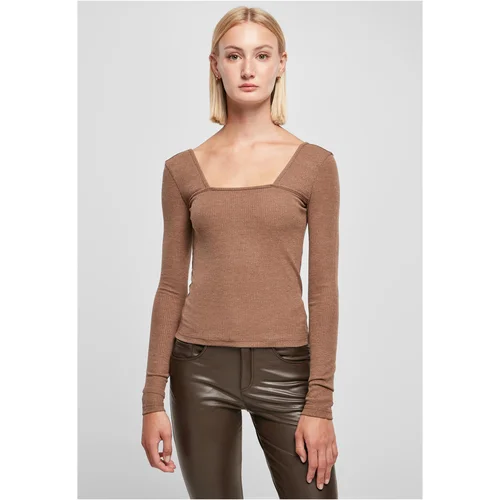 UC Ladies Women's square neckline with long sleeves in dark khaki