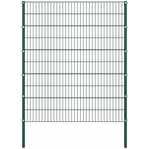  Ogradni panel sa stupovima od željeza 176,5 x 200 cm zelene boje Cijene