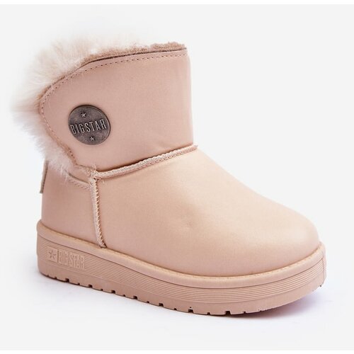 Big Star Children's snow boots insulated with fur Beige Slike
