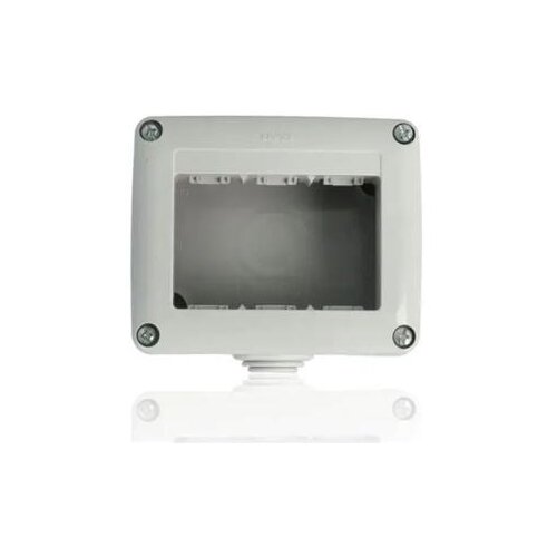 GEWISS GW27003 za&amp;scaron;tićeno kući&amp;scaron;te za sistemske uređaje - 3 GANG - RAL 7035 GREI - IP40 Slike