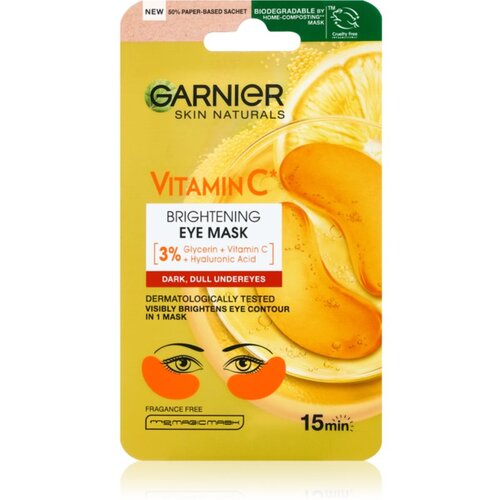 Garnier Skin Naturals Vitamin C vlažilna in posvetlitvena maska za predel okoli oči z vitaminom C 5 g Cene