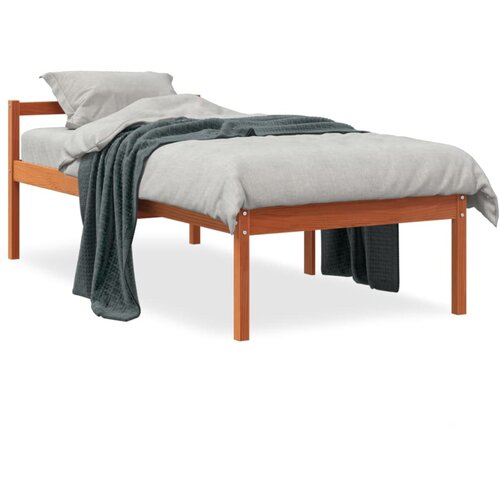 vidaXL Postelja za starej&scaron;e vo&scaron;čeno rjava 90x190 cm trdna borovina Cene