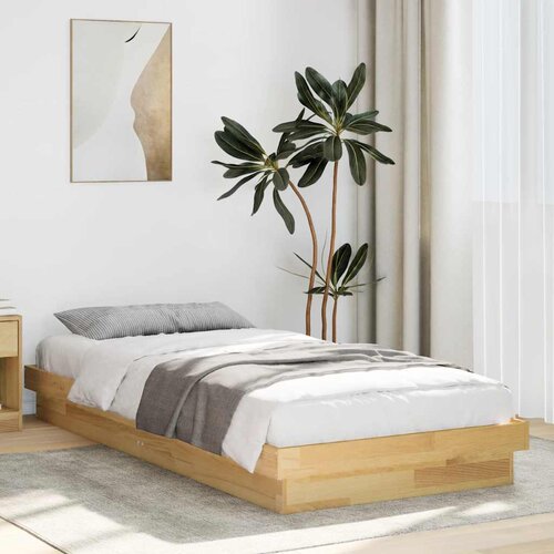 vidaXL Okvir kreveta bez madraca 100x200 cm Puno hrastovo drvo Cijene