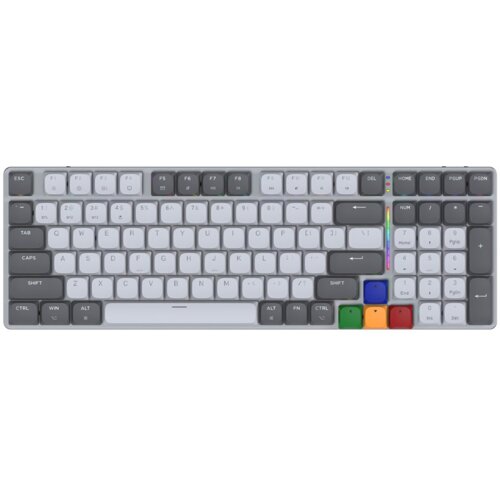 Fantech tastatura mehanička gaming MK916 rgb maxfit AIR99 wireless gray (red switch) Cene