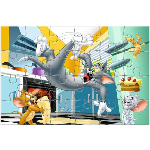 Ravensburger Sestavljanka 24 kosov z motivom Tom in Jerry proizvajalca Giant Floor Coll&egrave;ction, Ve?barvno, (21552471) Cene