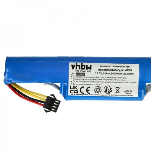VHBW Baterija za Vileda VR 303 / VR 201 PetPro, 2600 mAh Cene