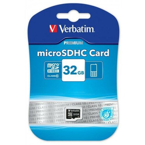 Verbatim 32GB MICRO SDHC CARD CLASS10 44013 memorijska kartica Slike