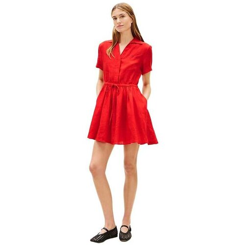 Tommy Hilfiger lanena mini haljina Cene