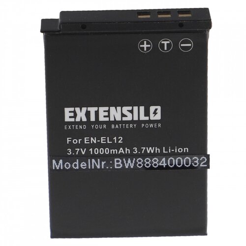  baterija EN-EL12 za nikon coolpix S620 / S640 / S1000 / S8000, 1000 mah Slike