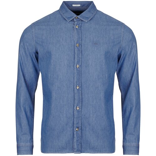 PepeJeans Srajce z dolgimi rokavi ABEL CLASSIC SLIM SHIRT Modra Slike