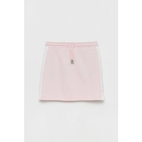 Calvin Klein Jeans Dječja suknja boja ružičasta,