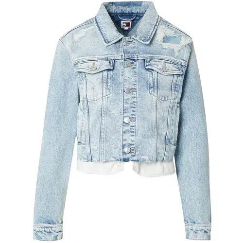 Tommy Jeans Prehodna jakna 'IZZIE' moder denim