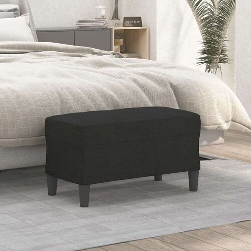  Klupa crna 70x35x41 cm od tkanine - Crna 70 x 35 x 41 cm Cijene
