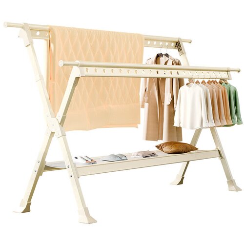  Cenggao Stalak za odeću, 1.5m, Beli Slike