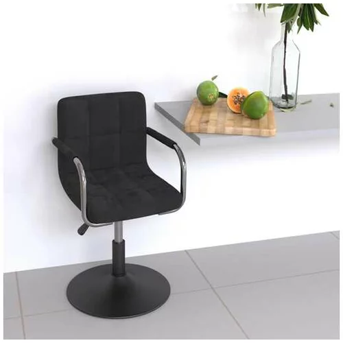  Barski stolček črn žamet
