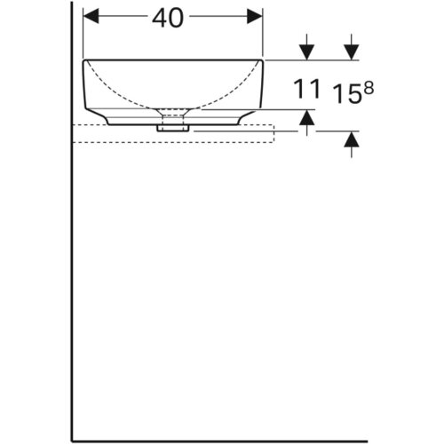 Geberit variform nadgradni lavabo 55cm 500.771.01.2 Cene