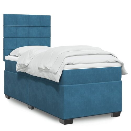 vidaXL spring krevet s madracem plavi 80 x 200 cm bar&scaron;unasti Cijene