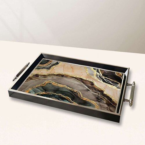 Aberto Design Poslužavnik TPG10046 50 x 29 x 3.5 cm, Šareni Cene