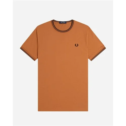 Fred Perry Majice s kratkimi rokavi M1588 Oranžna