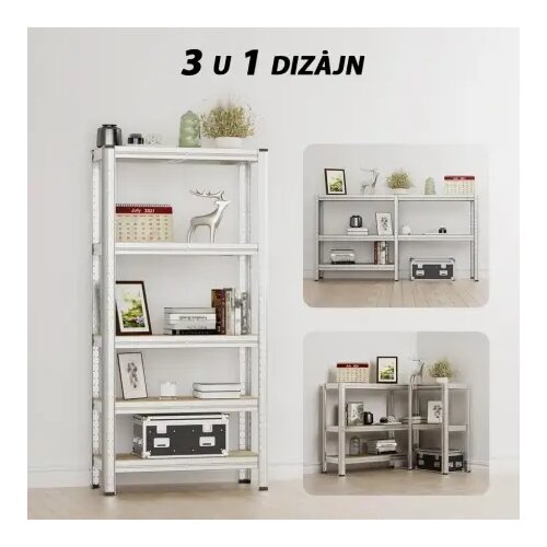 SUPERHOME 180x90x30cm 175Kg Metalna Montažna Polica Slike