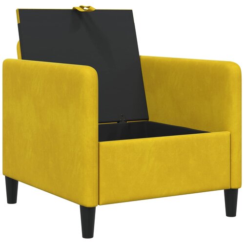 SOFA s pohranom Žuta 72 x 78 x 87 cm Poliester Slike