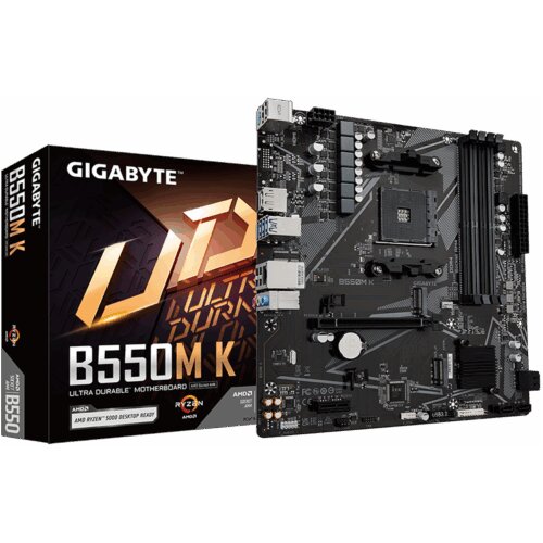 Gigabyte MB B550M K, AM4 4xDDR4, 2xM.2, 4xSATA; 8xusB; DP; HDMI; PS2; mATX Cijene