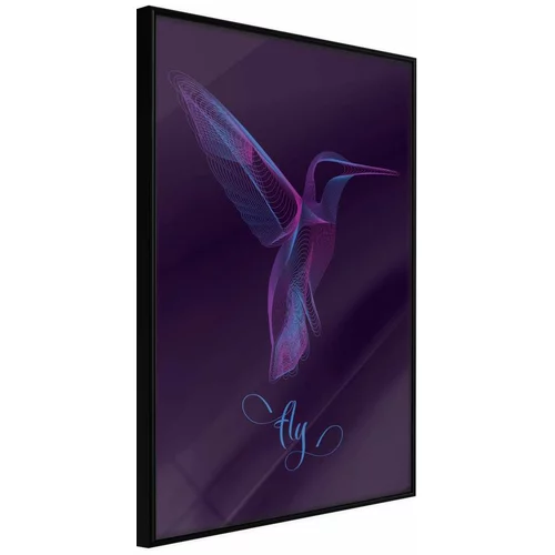  Poster - Fluorescent Hummingbird 20x30