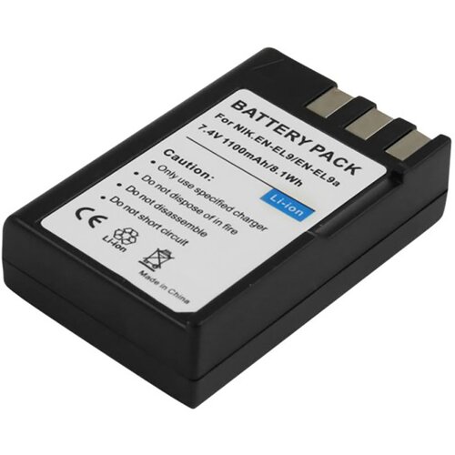 AVIZAR Baterija Li-ion 1100mAh za fotoaparat Nikon D3000 7.4V združljiva z EN-EL9, (5000309834) Cene