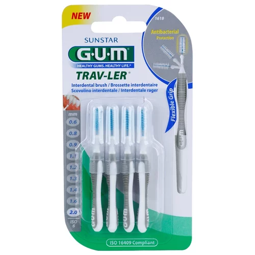 GUM Trav-Ler medzobne ščetke 4 kos 2,0 mm 4 kos
